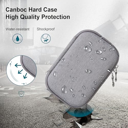 Canboc Carrying Case Compatible with KODAK PIXPRO FZ55/ FZ45/ FZ43/ FZ53 16MP Digital Camera, Video Vlogging Camera Bag, Mesh Pocket fit Cable, Grey (Case Only) - color: Regular-Grey