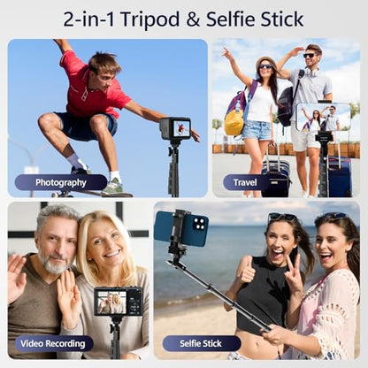 EMART 70" Flexible Phone Tripod for iPhone, Overhead Cellphone Holder &Camera Stand with Gooseneck and Remote, Selfie Stick for Video Recording, Live Streaming, Cooking, Vlogging, Fitness - size: 70in