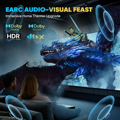 10K 8K Long HDMI 2.1 Cable - 16FT Ultra HD Cable High-Speed Lead 48Gbps - Professional Heavy Duty Braided Cord - Multiple Size Options (1.5FT-25FT) - 4K@120Hz, 8K@60Hz, HDR, DTS:X, HDCP 2.2/2. - size: 8K-16FT