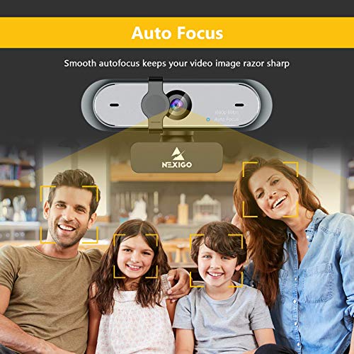 NexiGo N660P 1080P 60FPS Webcam with Software Control, Dual Microphone & Cover, Autofocus, HD USB Computer Web Camera, for OBS/Gaming/Zoom/Skype/FaceTime/Teams/Twitch (Renewed) - style: 1080P Webcam 60FPS