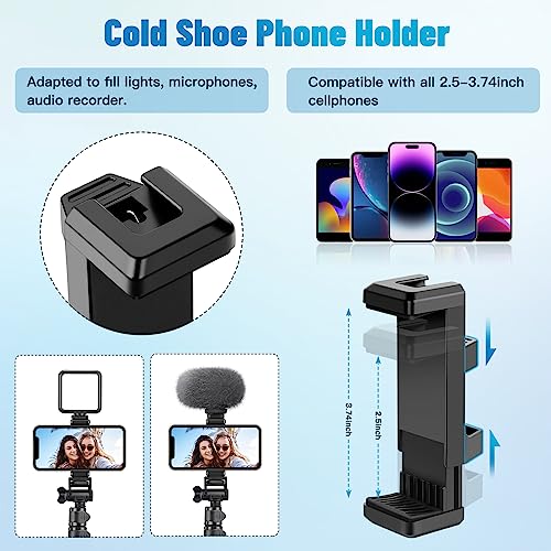 Victiv Phone Tripod, 70" Tripod for iPhone with Remote and Phone Holder, Sturdy & Stable, Adjustable Camera Stand & Selfie Stick Mode, Perfect for Selfies/Recording/Vlogging/Live Streaming