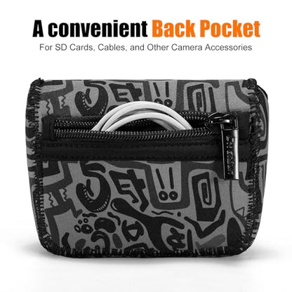 Cwatcun Neoprene Compact Camera Pouch - The Small Case & Travel Sleeve Bag for Digital Camera Ricoh/Canon/Sony & More - color: Camouflage