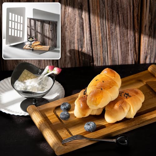 10Pcs 20Patterns Product Photography Backdrops Kit, Photo Backdrop Board with Shadow Props, Food Photography Backdrops & Backgrounds for Jewelry & Cosmetics, 16.5 x 11.7 in