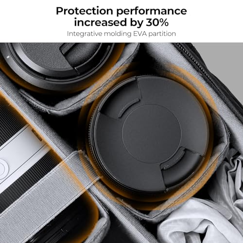 K&F CONCEPT Camera Backpack for Photographers Large Waterproof Photography Camera Bag with Laptop/Tripod Compartment for Men Women Black Orange - style: Designer