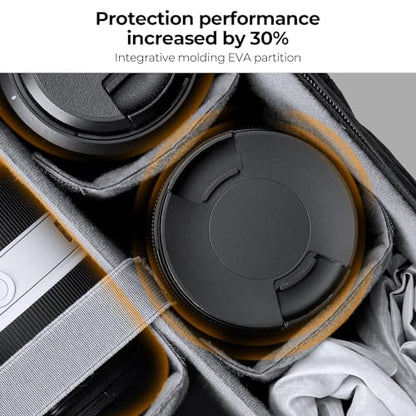 K&F CONCEPT Camera Backpack for Photographers Large Waterproof Photography Camera Bag with Laptop/Tripod Compartment for Men Women Black Orange - style: Designer