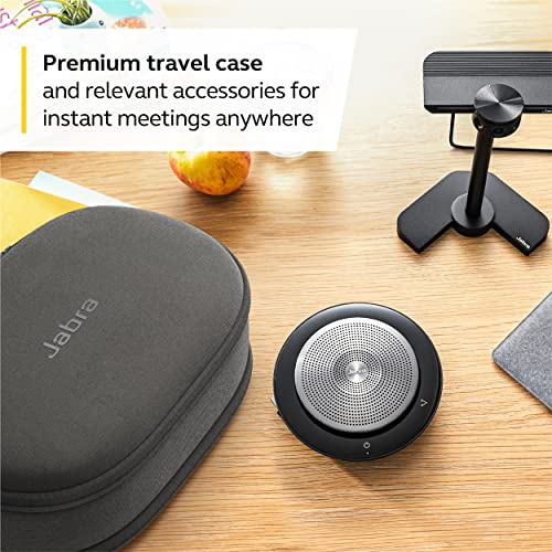 Jabra PanaCast Meet Anywhere+ Video Conference Bundle, 180 Panoramic-4K View Camera, 750 Conference Speakerphone, UC Certified, USB Cable, Table Stand, Travel Case - size: PanaCast + Speak 750 UC + Table Stand
