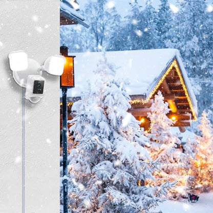 Plug-in Mount for Floodlight Cams Compatible with Floodlight Cam Wired Plus/Pro,WYZE Floodlight Camera v2/Pro,Blink Wired Floodlight Camera,Electrical Box with 20ft/6m Weatherproof Power Cable