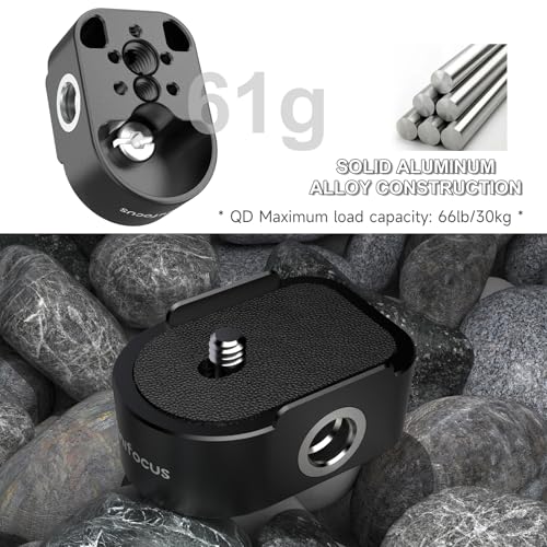 Battery Handle Base, Baseplate Accessory Mounting Bracket with QD Socket, Compatible with DJI RS 4/RS 4 Pro/RS 3/RS 3 Pro/RS 2, 1/4" & 3/8" Threads - color: W3206