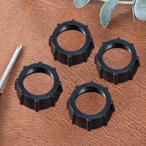 4 PCS Car Phone Mount Replacement Parts, Tightening Nut for Replacement Car Mount Screw-On 17mm Tightening Nut Ball Fixed Adapter Head Bracket Holder Ring for DVR Camcorder Wireless Charger