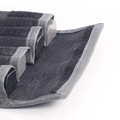 gofidin DSLR Camera Battery Bag Pouch Holder Carrying Case (4 Pocket) AA Battery DSLR Camera Digital Accessories for Nikon/Canon/Sony(4 Slots)