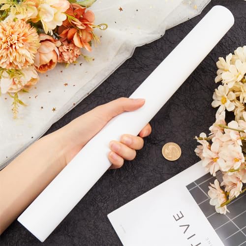 GORGECRAFT White PVC Backdrop 120x40cm/47.24x15.75inch Food Photography Background Matte Waterproof Vinyl for Product Video Photo Studio Shooting Flat Lay Cosmetics Jewelry - color: White