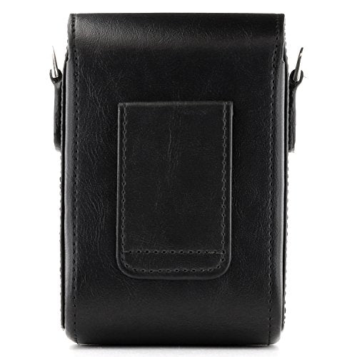 MegaGear MG766 Leather Camera Case with Strap compatible with Canon PowerShot G7 X Mark III, G7 X Mark II, G7 X - Black - color: Black