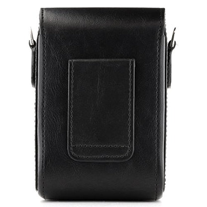 MegaGear MG766 Leather Camera Case with Strap compatible with Canon PowerShot G7 X Mark III, G7 X Mark II, G7 X - Black - color: Black