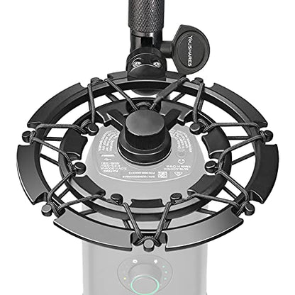 YOUSHARES Blue Yeti X Shock Mount, Latest Alloy Shockmount Reduces Vibration and Shock Noise Matching Boom Arm Mic Stand, Designed for Blue Yeti X Microphone - color: Shock Mount