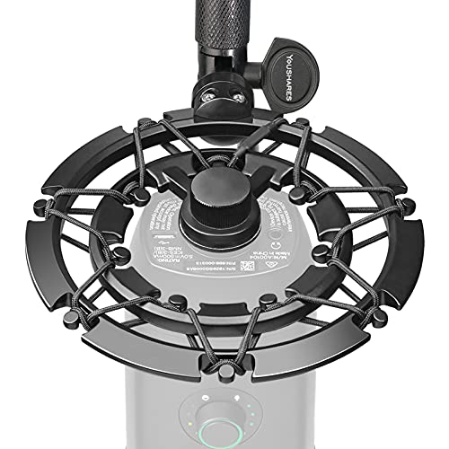 YOUSHARES Blue Yeti X Shock Mount, Latest Alloy Shockmount Reduces Vibration and Shock Noise Matching Boom Arm Mic Stand, Designed for Blue Yeti X Microphone - color: Shock Mount