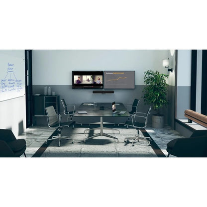 Jabra PanaCast 50 – Intelligent 180° Panoramic-4K Meeting Room Video Camera – Inclusive Video Conferencing Camera with Full Coverage, Easy to Set-Up Wide Angle Webcam with Microphones - Black