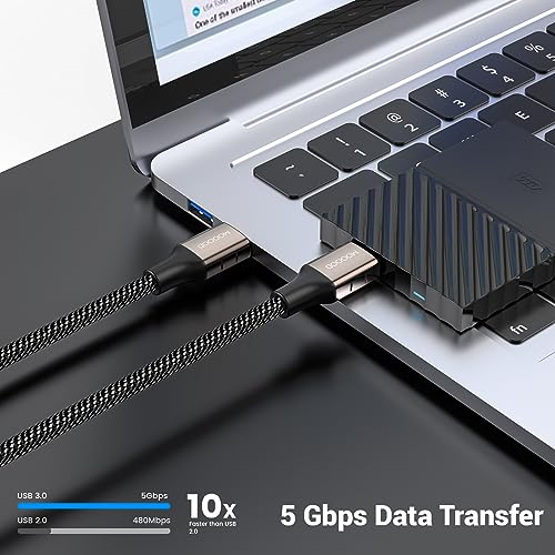 MOGOOD USB 3.0 Male to Male Extension Cable 10FT | USB A Male to Male, Works with Laptop Cooling Pad, External Hard Drive Compatible, DVD Player - size: 3M/10FT