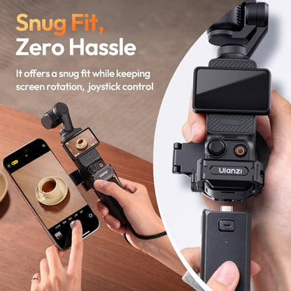 ULANZI PM01 Magnetic Mount Stand Compatible with DJI OSMO Pocket 3/4/4P | Aluminium Expansion Camera Holder with Cold Shoe and 1/4'' Mount,181/270/360° Adjustment Magnetic Adapter Xtra Accessories