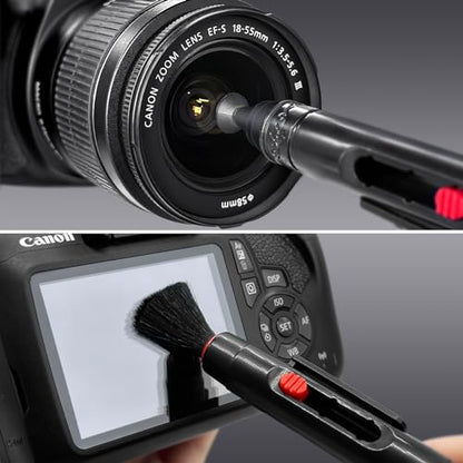 Aispour Camera Lens Cleaning Kit, 10-in-1 Camera Cleaning Kit, Camera Lens Cleaner and Camera Accessories, Includes Lens Cleaning Kit/Lens Cleaner/Lens Cleaning Pen/Soft Brush