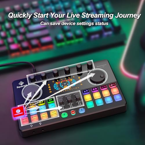 Podcast Equipment Bundle for 4, All-in-One Audio Mixer with Dynamic Micophones Noise Reduction for Live Streaming/Recording/Singing，PC,Smartphone，TikTok M100 3rd - style: M100-4D (4 mics)