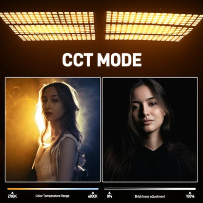 GVM Flexible LED Light Panel with Bluetooth Control, 200W Photography Light with Zipper Splicable, 2700K-6800K, Ultra-Thin 12"x36" Video Light with Softbox for Studio, Film, Vlog, Photography