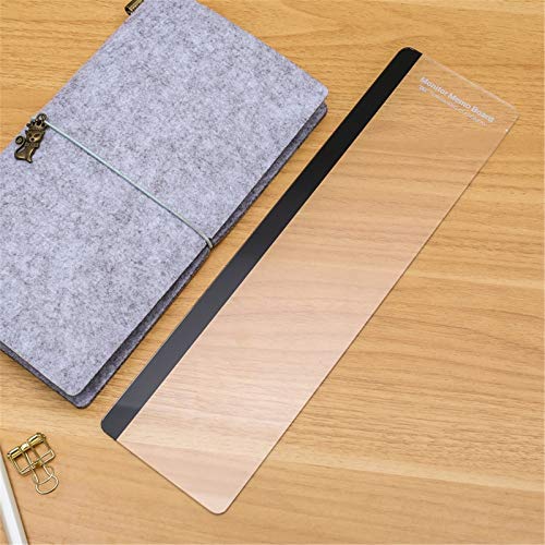 MINSA Fashion Multifunction Utility Acrylic Transparent Computer Monitors Side Panel/Memo Pads/Message Boards/Sticky Boards for Computer Screen, 1 Set (Left & Right) (Transparent) - color: Monitor Memo Board 2