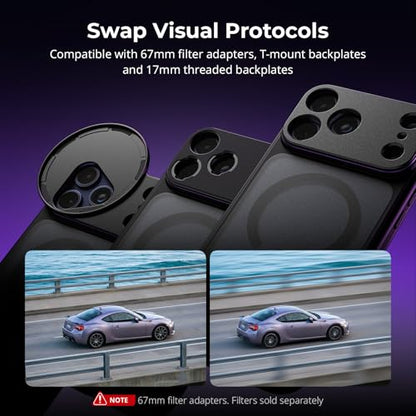 SmallRig Megatron Edition Dual Handheld Video Cage Kit for iPhone 17 Pro, Wireless Control Handle, Quick Release, Filmmaking & Live Streaming Kit with Case, Rotatable Handles, Lens Backplate-5585 - size: iPhone 17 Pro