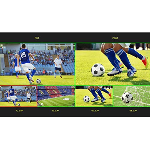 Feelworld L2 Plus 5.5" LCD Multi-Camera Video Mixer Switcher with Touch Screen PTZ Control Chroma Key USB3.0 for Live Streaming