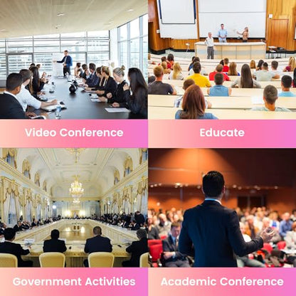 All-in-One PTZ 4K 12X Optical Zoom Video Conference Room Camera System with Bluetooth Speakerphone 2 Expansion Mics HDMI 78° Wide View Angle Lens Works with Zoom Webex for Large Meeting Room - style: 4K; 12X Zoom/HDMI; 2 EX MICS; All-in-one; After-sales e