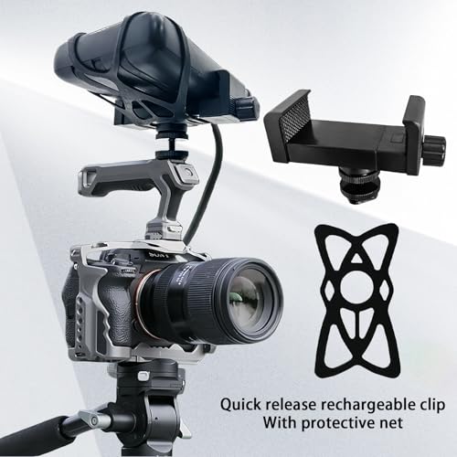 Universal Power Bank Holder 4600 with Cold Shoe Mount | Adjustable Clamp for Camera Rig, Phone Cage & Vlogging Gear | Compatible with Anker, RAVPower, INIU, DJI