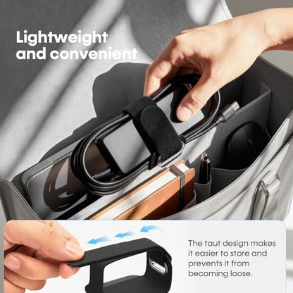Cable Management Under Desk, 【All Power Strip Compatible】 Enhanced Grip Cord Organizer for Large Cable Bundle, Reusable Wire Clips Hider with Tight and Lock Design, Home Office Essentials,8 Pair