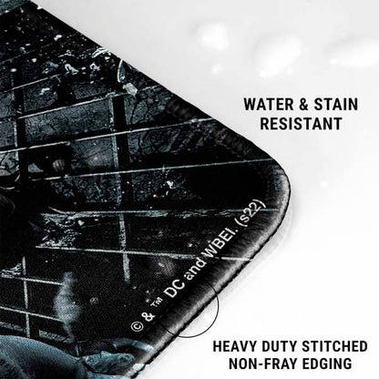 Skinit Medium Gaming Mouse Pad - Officially Licensed Batman and Bane Fighting Design with Stitched Edges, Waterproof, Non-Slip Rubber Base, Desk Mat for Keyboard & Mouse, 17.7" x 15.75" inches - color: Black - DRKNTR01, size: 17.7" x 15.75"