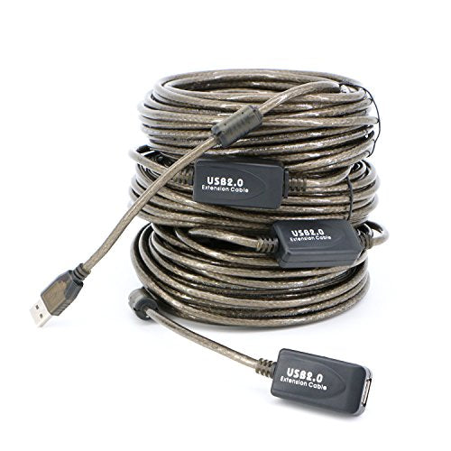 USB 2.0 A Male to A Female Extension Cable High Speed 480 Mbps (100 Feet) - size: 100 Feet