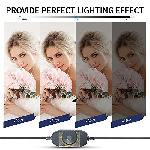 Photography Studio LED Lighting Kit Adjustable Light Professional Electrical Lights with Light Stand Tripod Photographic Video Capture Portraits