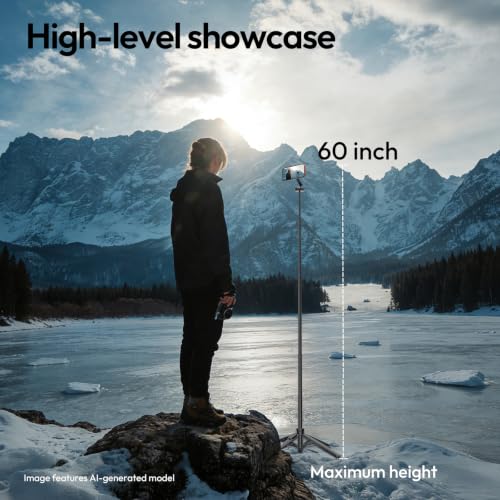 ULANZI Magnetic Phone Tripod, MT85 Auto Open Tripod for Magsafe with Enhanced 4-Leg, 60'' Selfie Stick Extendable Phone Stand, Content Creator Essentials for iPhone 17/16/15/14/13/12 Black - color: Black