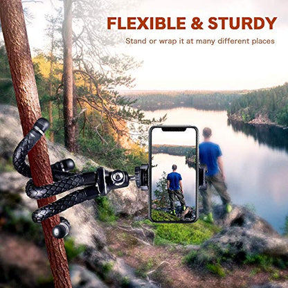 UBeesize 20'' Magnetic Selfie Stick Tripod for iPhone, MagSafe Tripod with 2-in-1 Phone Clamp & 1/4'' Screw Mount, Phone Tripod Stand with Remote - size: 20in