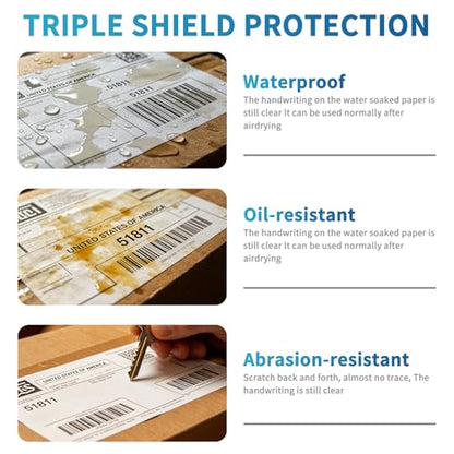 9527 Product Fanfold 4 x 6 Direct Thermal Labels White Perforated Shipping Labels, 500pcs per Stack,1 Stack - color: White, size: 1 Stacks | 500 Labels
