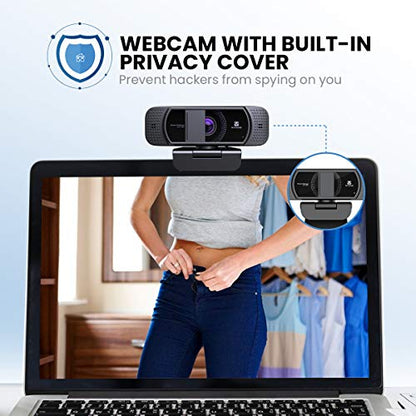 Webcam with Microphone 1080P HD Web Camera, 672 USB Desktop Web Cam Facecam Video Cam for Streaming Gaming Conferencing Mac Windows PC Laptop Computer