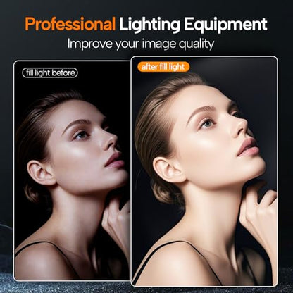 EMART 10" Ring Light with 55" Extendable Tripod Stands and Phone Holder, Dimmable LED Circle Round Light for Selfie Camera Photography/Makeup/YouTube Video/Vlogging/Live Streaming - size: 10 inches