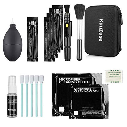 Professional DSLR Camera Cleaning Kit with APS-C Cleaning Swabs, Microfiber Cloths, Camera Cleaning Pen, for Camera Lens, Optical Lens and Digital SLR Cameras. - color: red