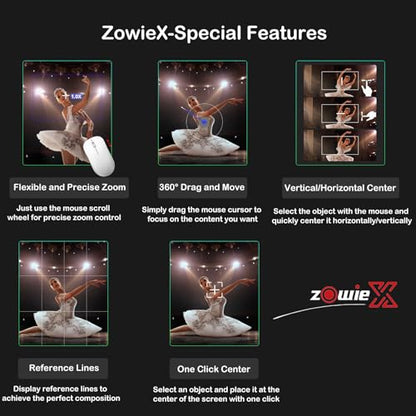 zowietek 4K PTZ Camera(Native NDI|HX3), ZowiePTZ, Ergo-Ease Remote Control, ZowieX APP Manager, 25X Optical+12X Digital Zoom, SDI/HDMI/USB, RTSP/RTMP(s)/SRT Stream, Meeting, Church, Event, Teaching - color: NDI HDMI SDI USB, size: 25X