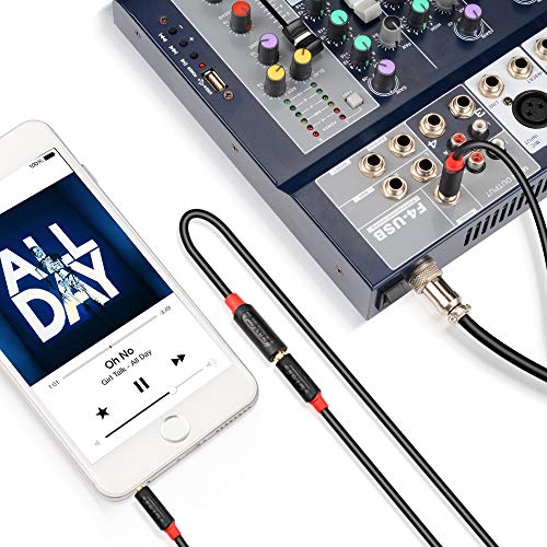 J&D 3.5mm to 1/4 Headphone Adapter Cable, Gold Plated Audiowave Series 3.5mm 1/8 inch Female TRS to 6.35mm 1/4 inch Male TRS Stereo Audio Cable for Mixer Guitar Piano Amplifier Speaker, 9FT - size: 9 Feet