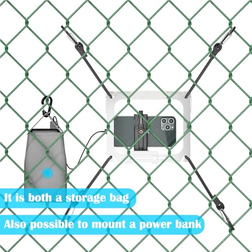 Cell Phone Fence Mount with Shade, Game Recording Mounting Kit Works with Gamechanger, iPhone, Mevo Start, Phones, and GoPro, for Recording Baseball,Softball and Tennis Games(Mini Plus) - size: MINI PLUS