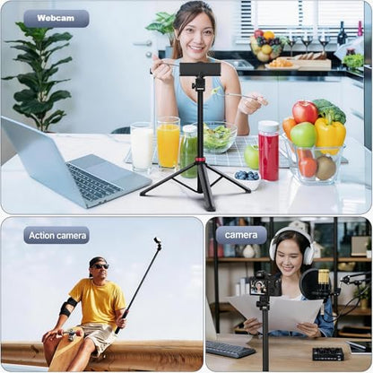 80'' Webcam-Tripod Floor-Stand for Logitech Brio-101 100 / Brio 301 300 / C920x / MX Brio 4K / C922x / C925e / Brio 500 / Brio 4K Webcams