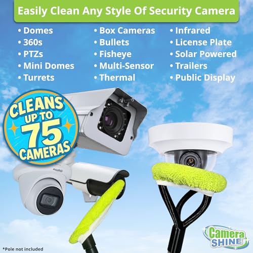 PRO Surveillance Cleaning Kit - Safely Clean Any Security Camera Safely from The Ground