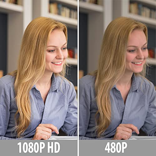 Adesso CyberTrack H5-TAA 1080P HD Auto Focus Webcam with Built-in Dual Microphone, Tripod Mount and Privacy Shutter Cover TAA Compliant