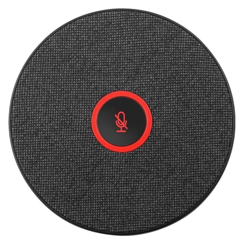 ViewSonic VB-MIC-201 USB Omnidirectional Speakerphone Conference Microphone w/Noise Cancellation, and 360° Pickup for Home and Office
