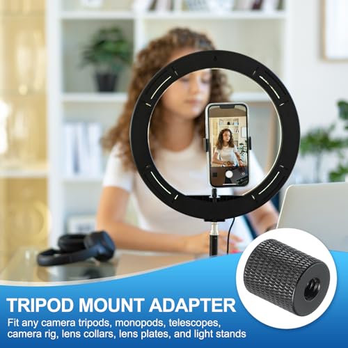 PATIKIL Tripod Screw Adapter 1/4" Female to M6 Male, 2 Pcs Tripod Nut Connectors Camera Mount Screw Camera Double Head Converter for Microphone Holder Magic Arms Accessories, 18 mm - size: 1/4" Female to M6 Male,18 mm