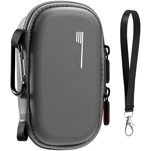 STARTRC VCR Carrying Case for Insta360 X5, Hard Shell Small Storage Case for Insta 360 X5 Accessories, Portable Travel Bag Organizer with Wrist Strap and Carabiner