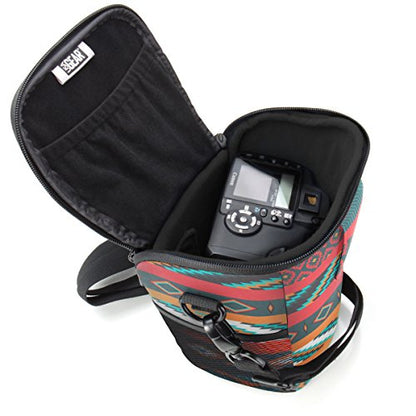 USA Gear DSLR Camera Case for Men and Women with Top Loading Accessibility, Adjustable Shoulder, Small Camera Sling Bag, Padded Handle - Camera Holster Bag for Nikon, Canon, Panasonic (Southwest) - color: Southwest
